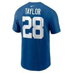 Nike Jonathan Taylor Indianapolis Colts Player Name & Number T-Shirt Royal