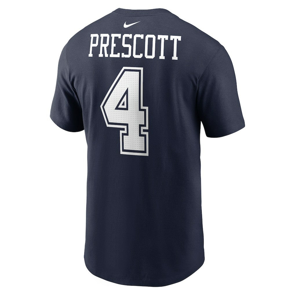 Nike Dak Prescott Dallas Cowboys Player Name & Number T-Shirt Navy