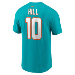 Nike Tyreek Hill Miami Dolphins Player Name & Number T-Shirt Aqua