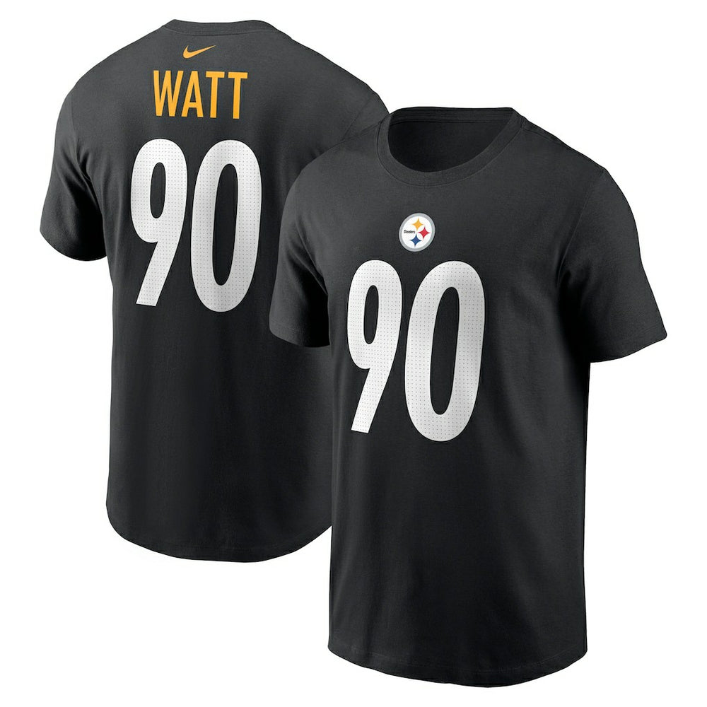 Nike T.J. Watt Pittsburgh Steelers Player Name & Number T-Shirt Black