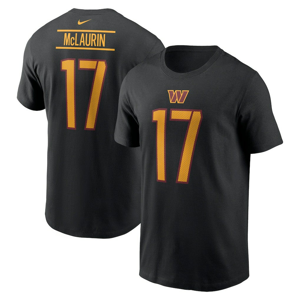 Nike Terry McLaurin Washington Commanders Player Name & Number T-Shirt Black