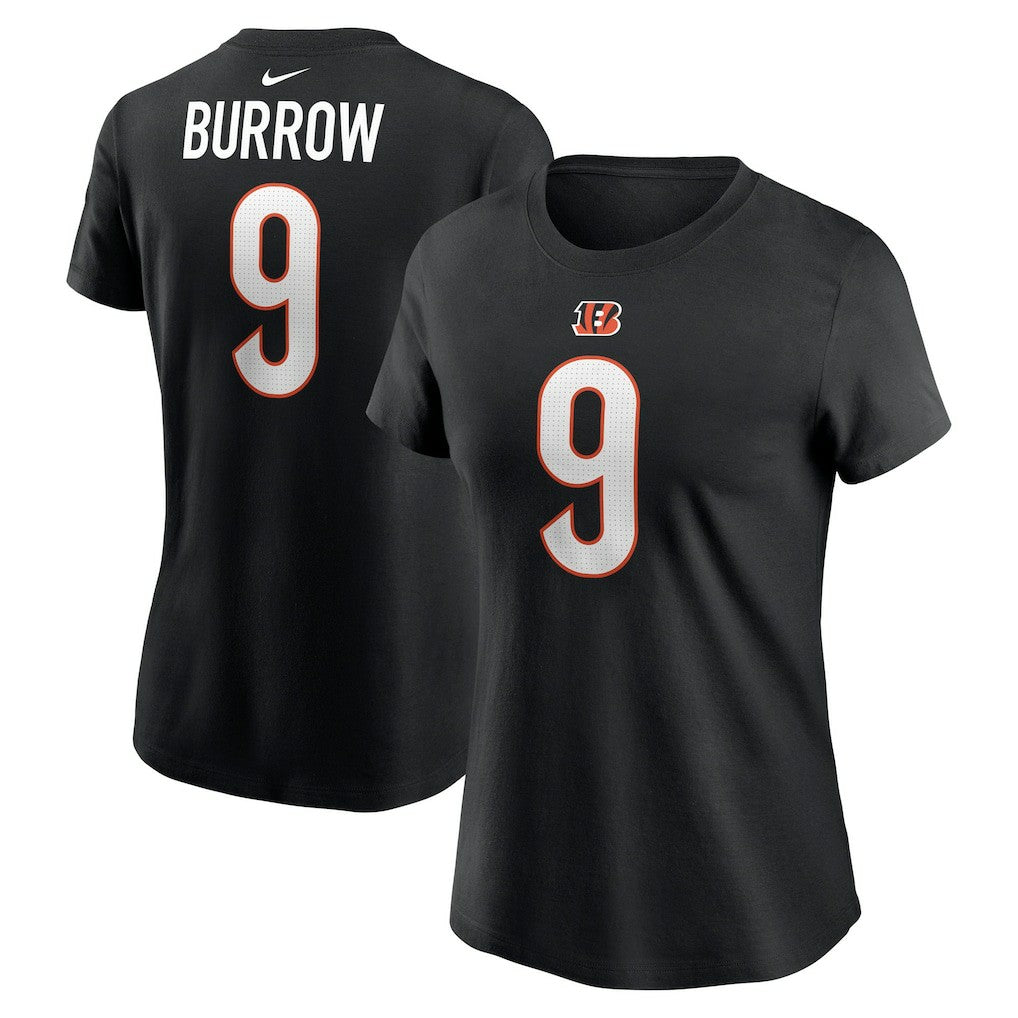 Nike Joe Burrow Cincinnati Bengals Women's Player Name & Number T-Shirt Black