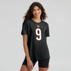 Nike Joe Burrow Cincinnati Bengals Women's Player Name & Number T-Shirt Black