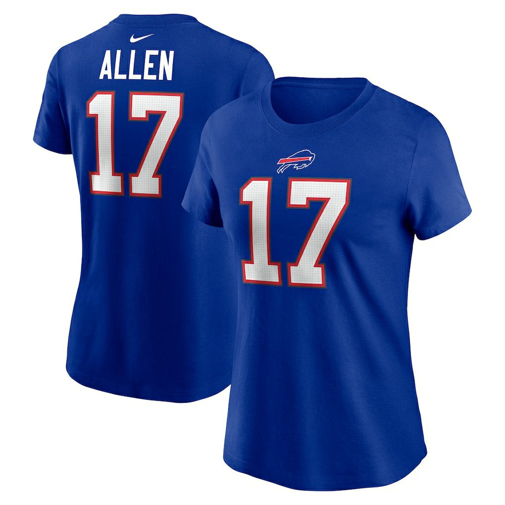 Nike Josh Allen Buffalo Bills Women's Player Name & Number T-Shirt Royal