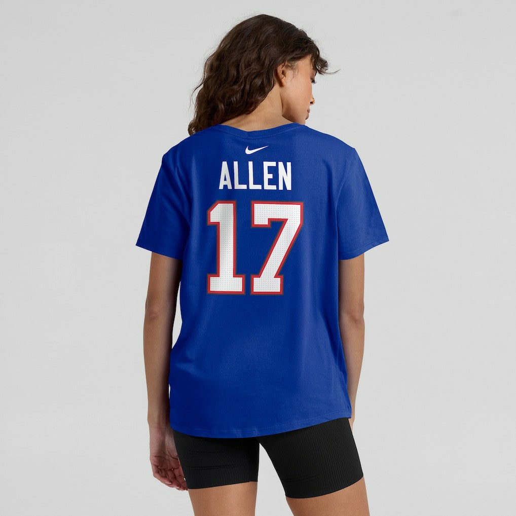 Nike Josh Allen Buffalo Bills Women's Player Name & Number T-Shirt Royal