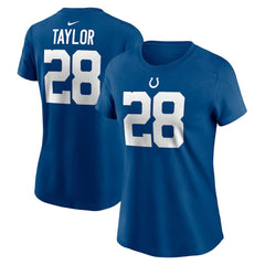 Nike Jonathan Taylor Indianapolis Colts Women's Player Name & Number T-Shirt Royal
