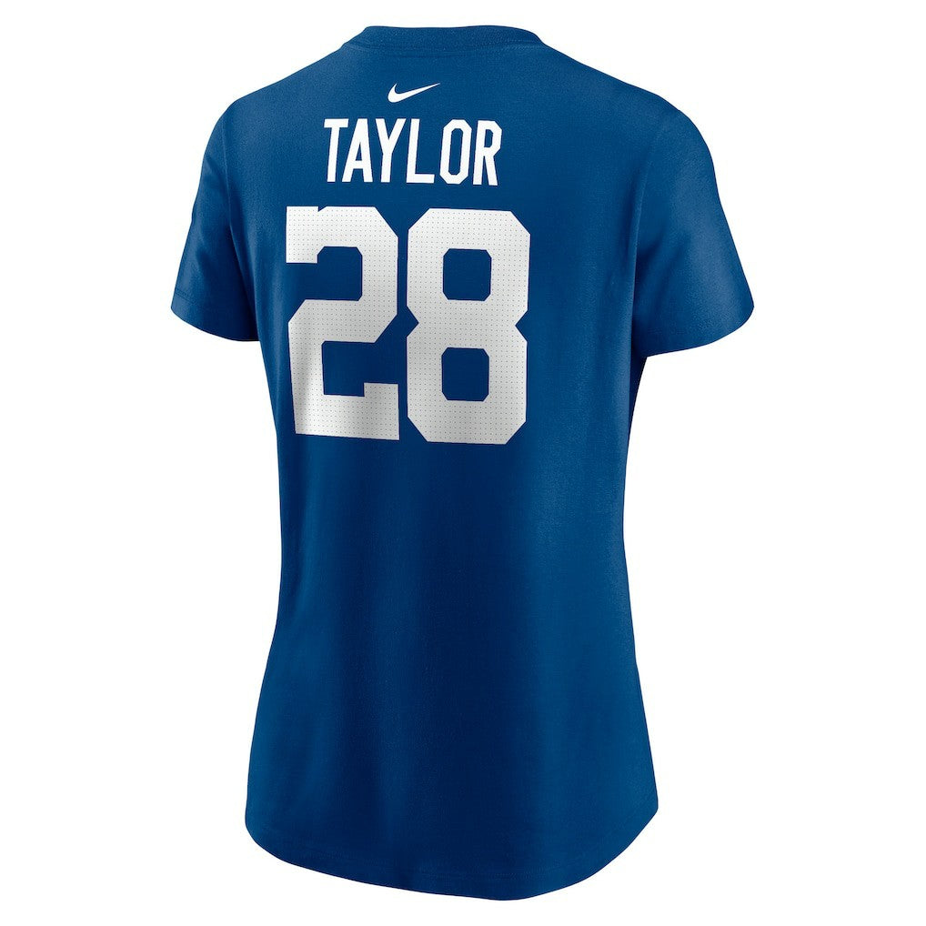 Nike Jonathan Taylor Indianapolis Colts Women's Player Name & Number T-Shirt Royal