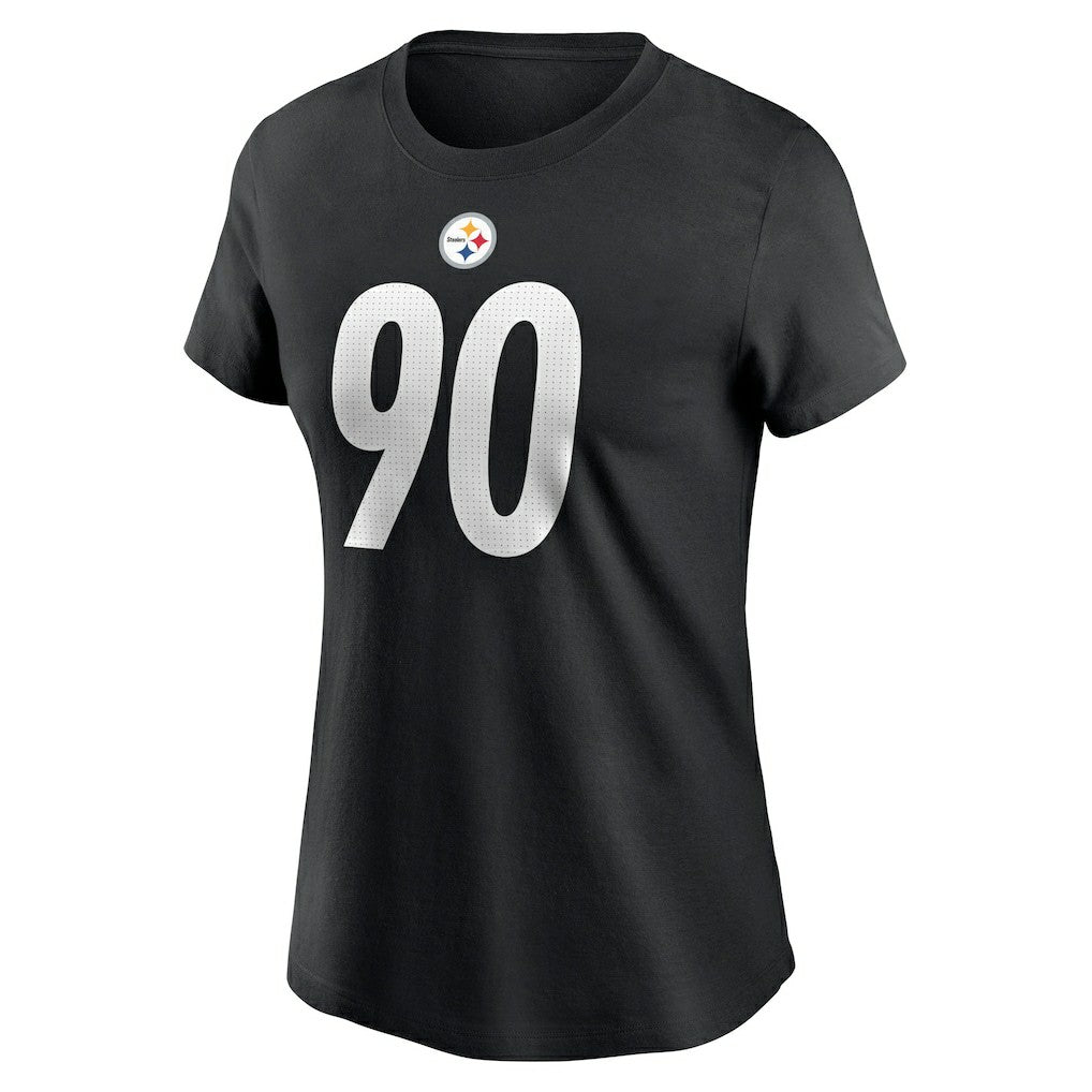 Nike T.J. Watt Pittsburgh Steelers Women's Player Name & Number T-Shirt Black