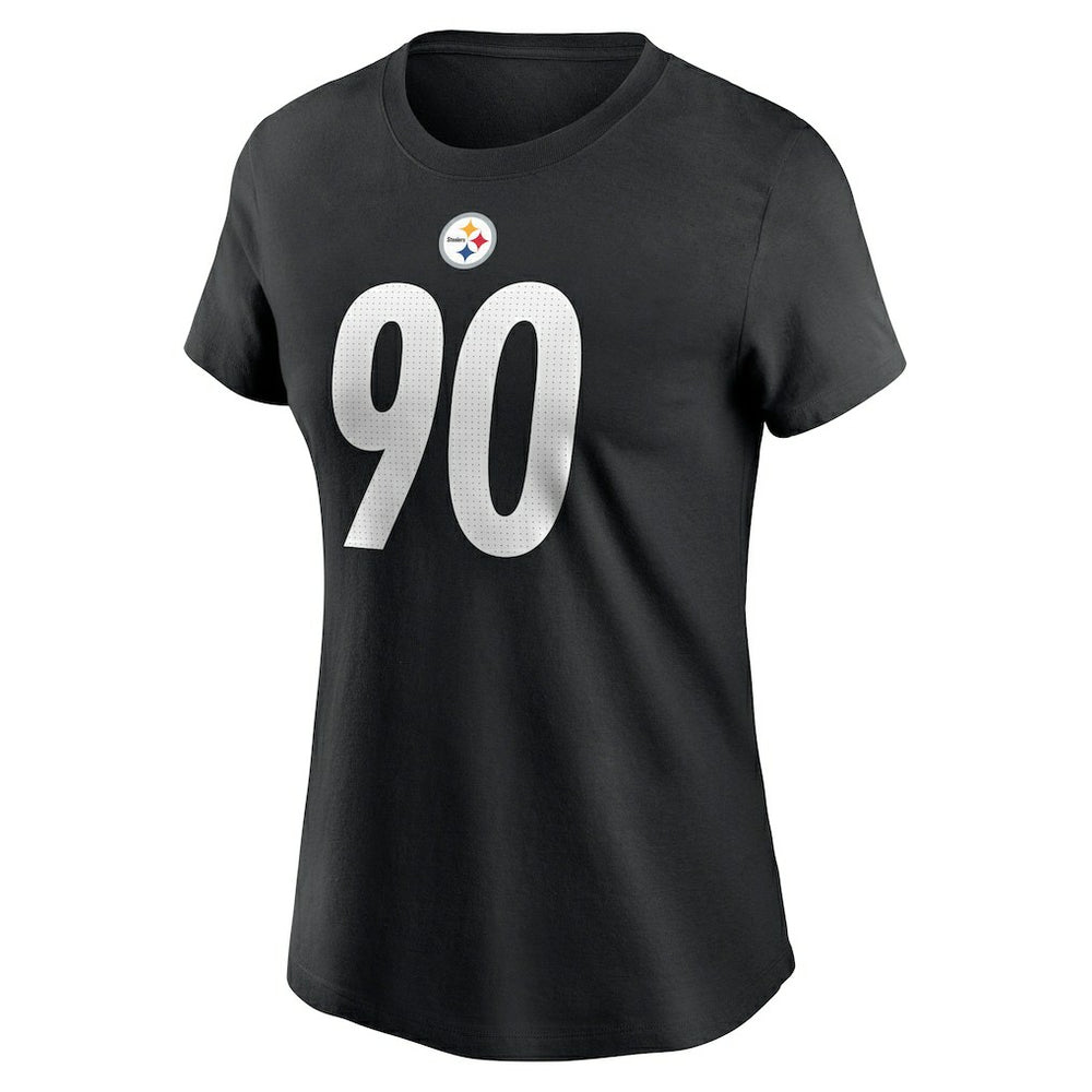 Nike T.J. Watt Pittsburgh Steelers Women's Player Name & Number T-Shirt Black