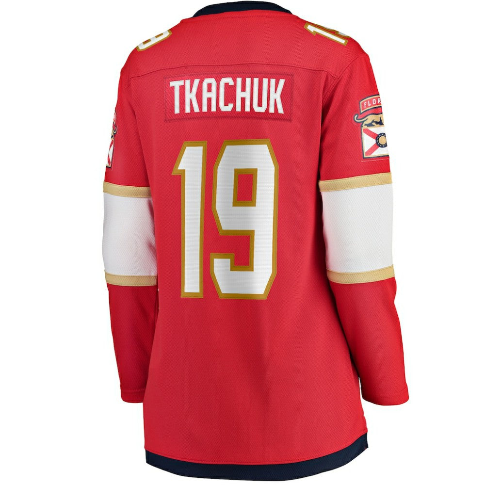Matthew Tkachuk Florida Panthers Fanatics Women's Home Breakaway Player Jersey - Red - NHL 5021655