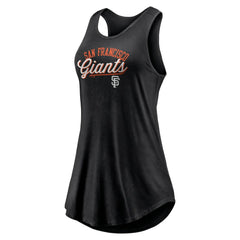 San Francisco Giants Fanatics Women's Simplicity Swing Racerback Scoop Neck Tank Top - Black - Fanatics on Sale
