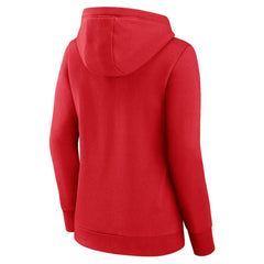 St. Louis Cardinals Fanatics Women's Simplicity Crossover V-Neck Pullover Hoodie - Red - Fanatics Lifestyle
