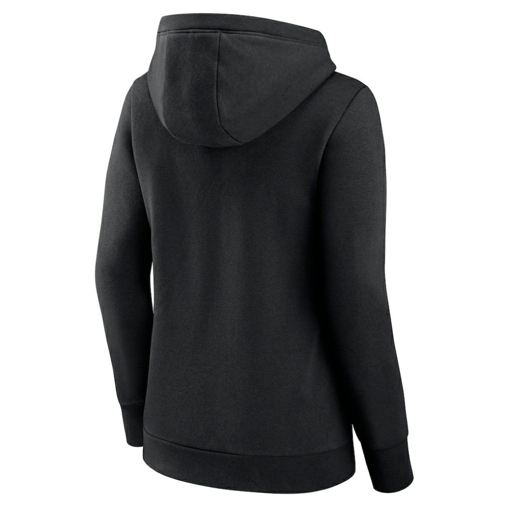 Chicago White Sox Fanatics Women's Simplicity Crossover V-Neck Pullover Hoodie - Black - Fanatics Discount