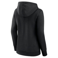 Chicago White Sox Fanatics Women's Simplicity Crossover V-Neck Pullover Hoodie - Black - Fanatics Discount