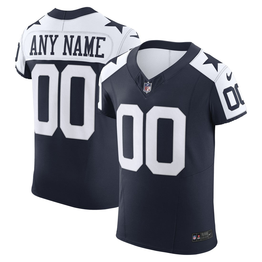 Nike Dallas Cowboys Vapor F.U.S.E. Elite Custom Jersey Navy