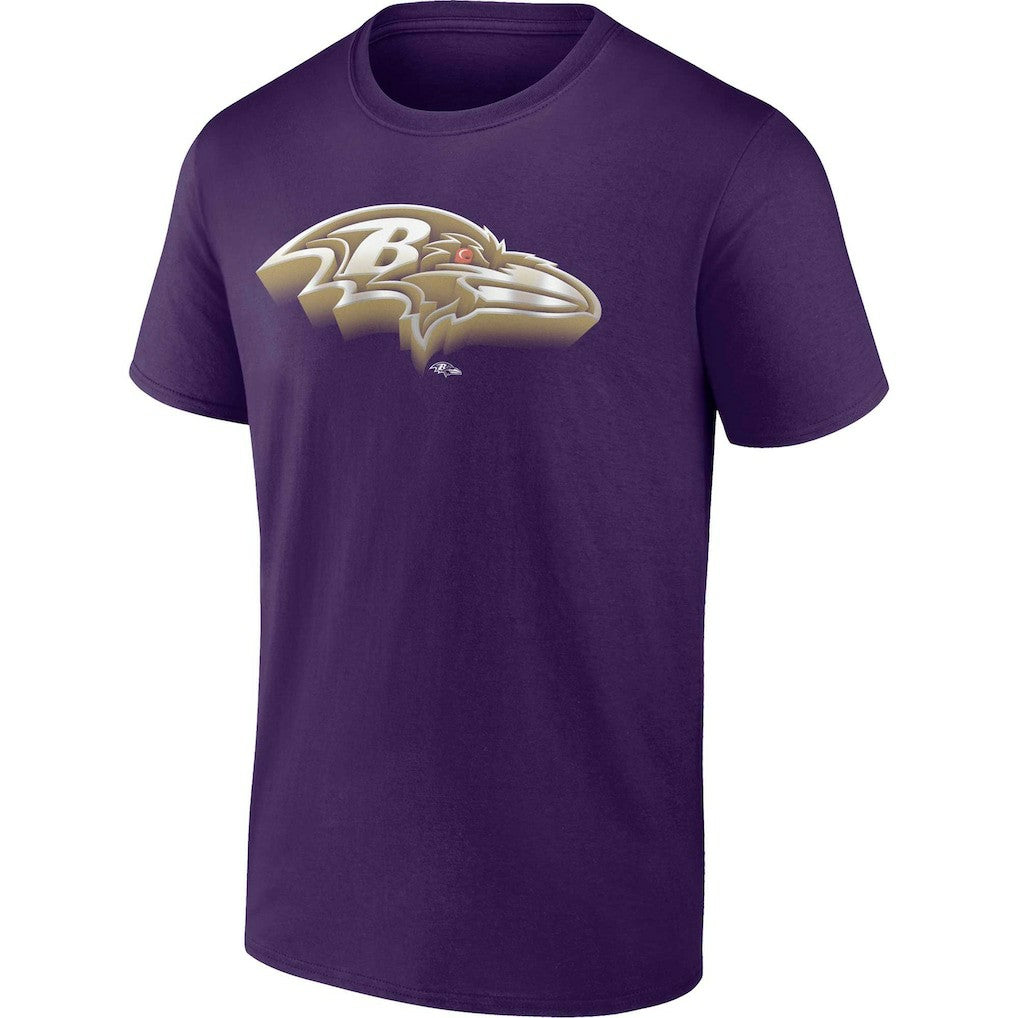 Fanatics Baltimore Ravens Chrome Dimension T-Shirt Purple