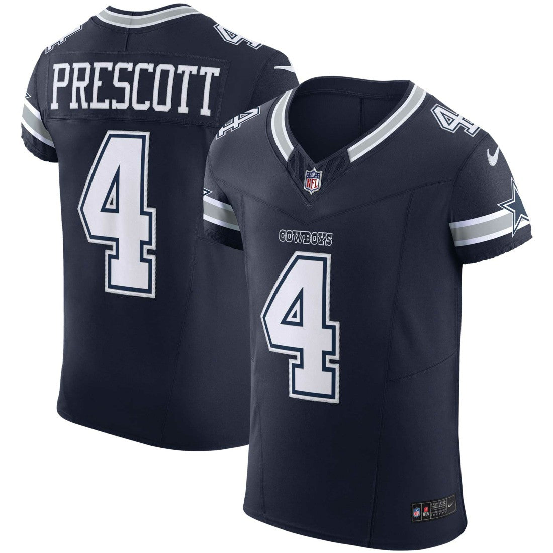 Nike Dak Prescott Dallas Cowboys Vapor F.U.S.E. Elite Jersey Navy
