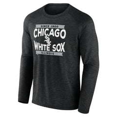Chicago White Sox Fanatics Heroic Play Raglan Long Sleeve T-Shirt - Black - Fanatics on Sale