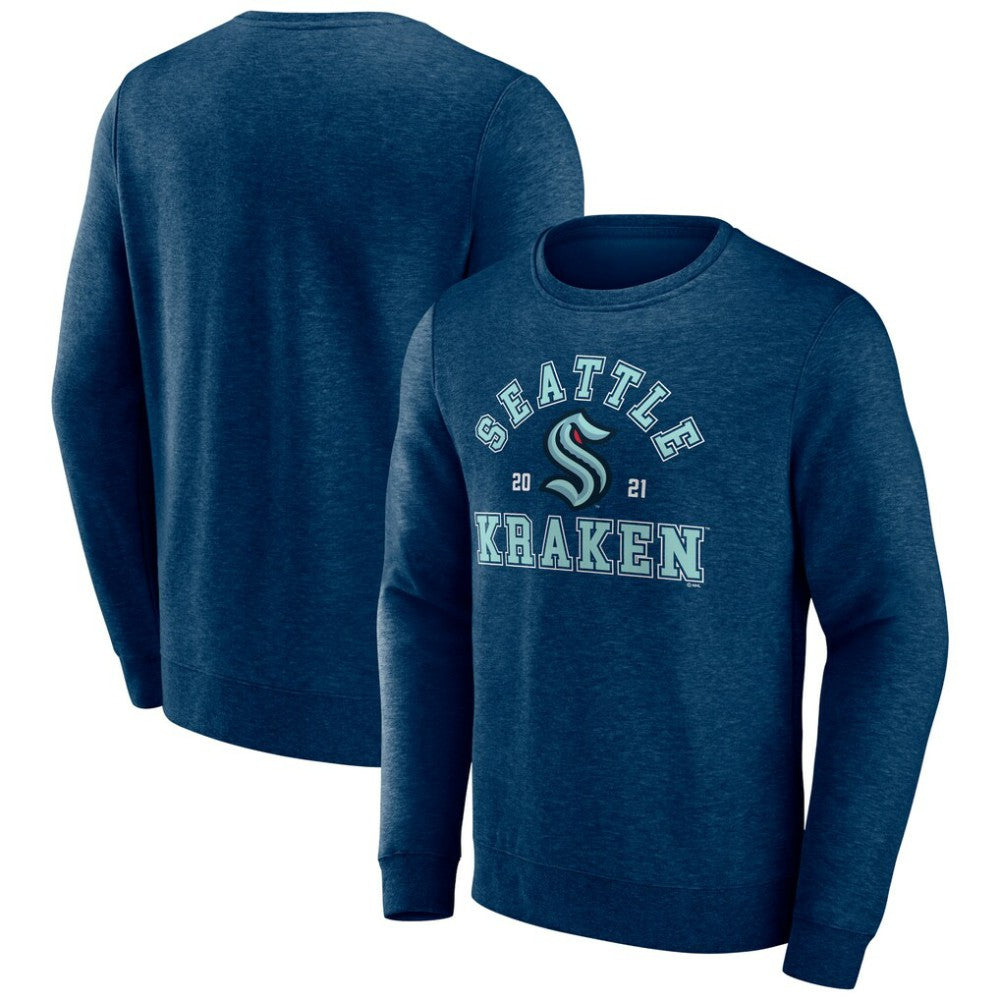 Seattle Kraken Fanatics Classic Arch Pullover Sweatshirt - Navy - NHL 5022441