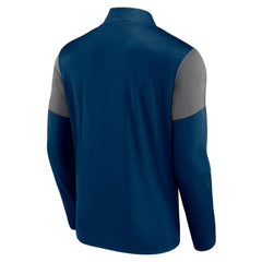 Seattle Kraken Fanatics Logo Quarter-Zip Top - Deep Sea Blue - NHL 5022445