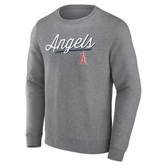 Los Angeles Angels Fanatics Simplicity Pullover Sweatshirt - Heather Gray - Fanatics on Sale