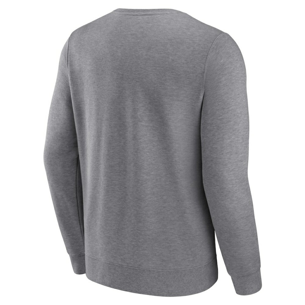 Atlanta Braves Fanatics Simplicity Pullover Sweatshirt - Heather Gray - Fanatics Lifestyle