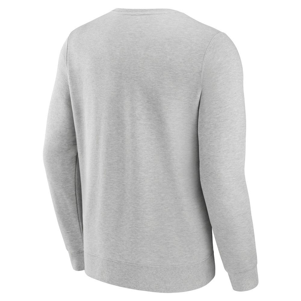 New York Mets Fanatics Simplicity Pullover Sweatshirt - Heather Gray - Fanatics Lifestyle