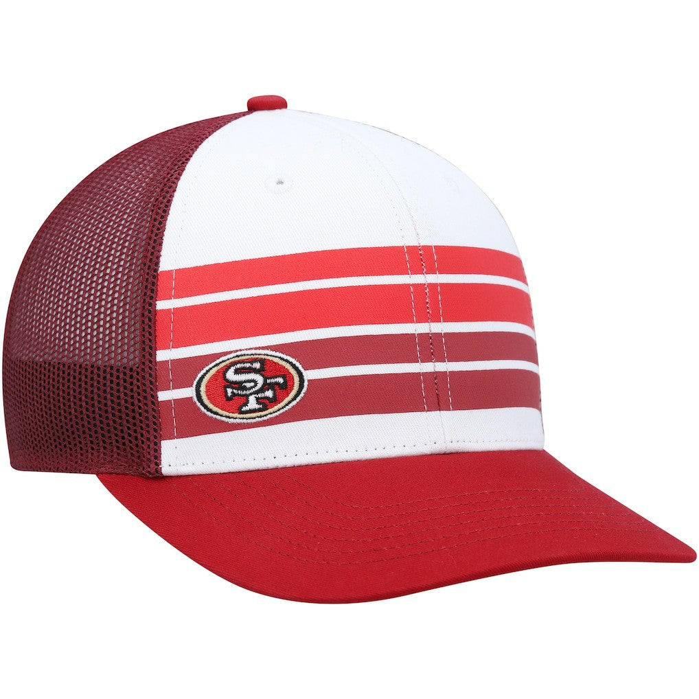 47 brand San Francisco 49ers '47 Youth Cove Trucker Snapback Hat White/Scarlet