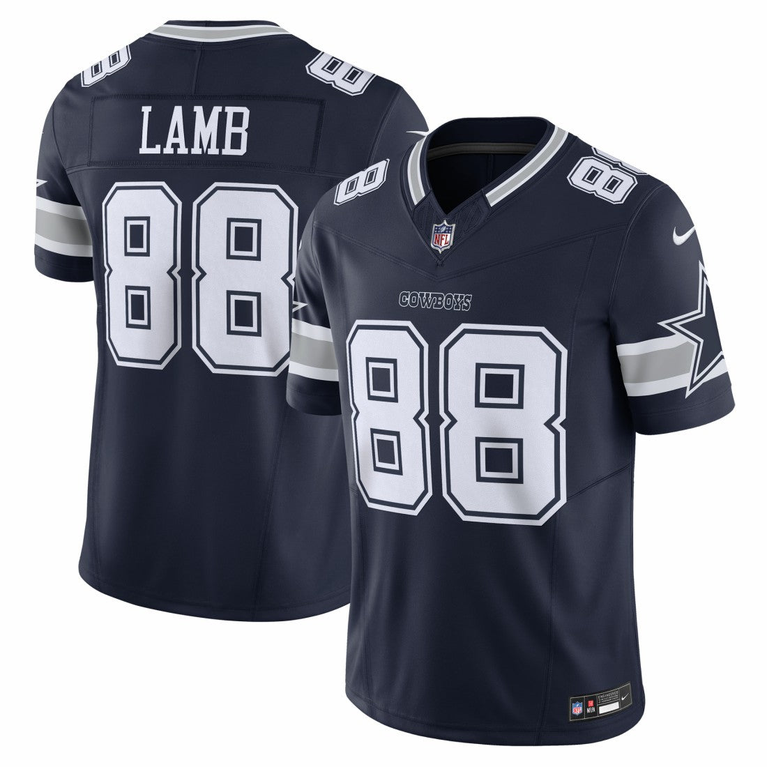 Nike CeeDee Lamb Dallas Cowboys Vapor F.U.S.E. Limited Jersey Navy
