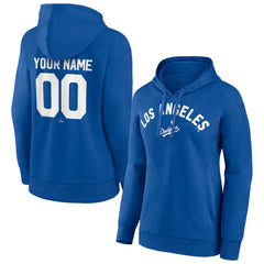 Los Angeles Dodgers Women's Personalized Cooperstown Collection Winning Streak Pullover Hoodie - Royal - MLB Sale