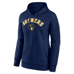Milwaukee Brewers Women's Personalized Team Winning Streak Pullover Hoodie - Navy - MLB on Sale