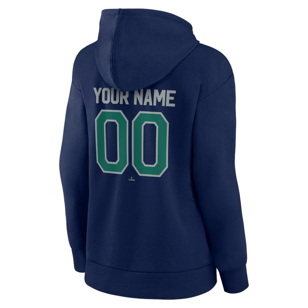 Seattle Mariners Women's Personalized Team Winning Streak Pullover Hoodie - Navy - MLB Discount