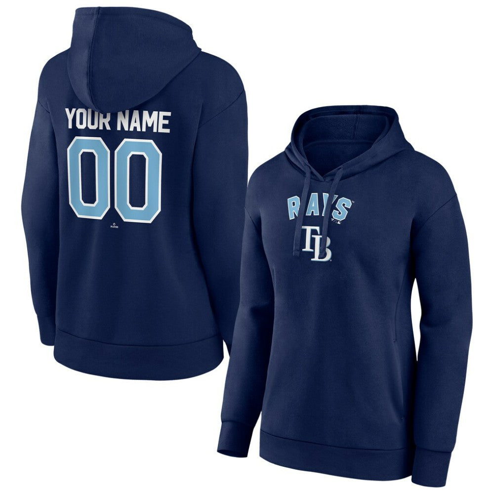 Tampa Bay Rays Women's Personalized Team Winning Streak Pullover Hoodie - Navy - MLB Discount