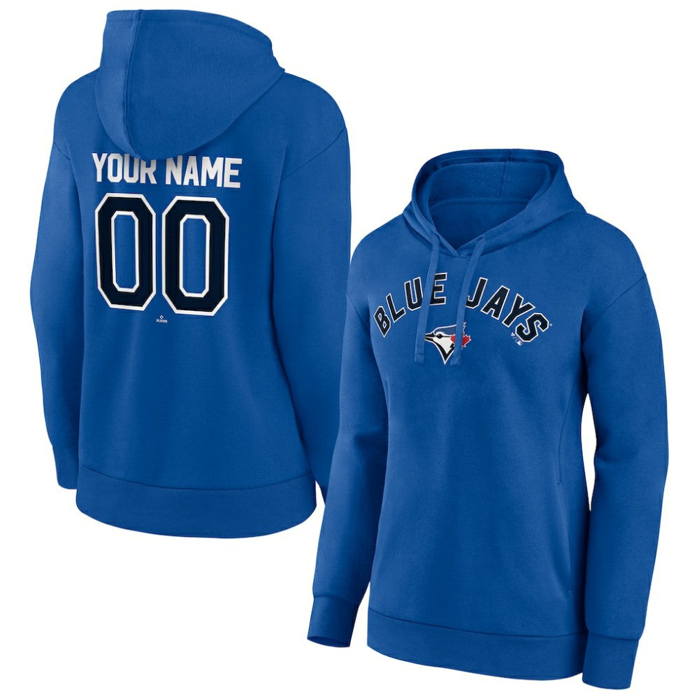 Toronto Blue Jays Women's Personalized Team Winning Streak Pullover Hoodie - Royal - MLB Discount