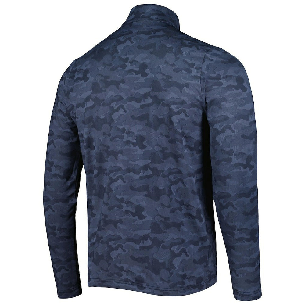 Chicago Bears Antigua Brigade Quarter-Zip Sweatshirt Navy