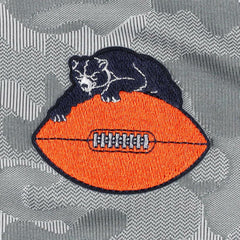 Chicago Bears Antigua Brigade Throwback Quarter-Zip Top Gray