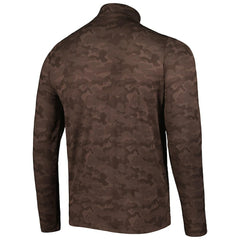 Cleveland Browns Antigua Brigade Quarter-Zip Sweatshirt Brown