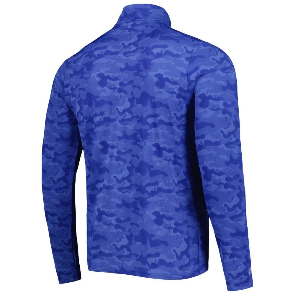 Denver Broncos Antigua Brigade Throwback Quarter-Zip Top Royal