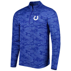 Indianapolis Colts Antigua Brigade Quarter-Zip Sweatshirt Royal