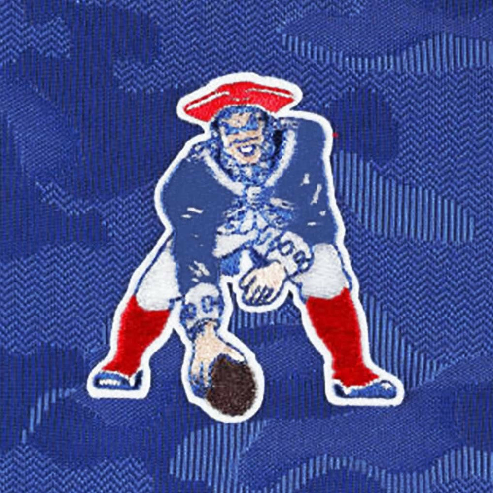 New England Patriots Antigua Brigade Throwback Quarter-Zip Top Royal