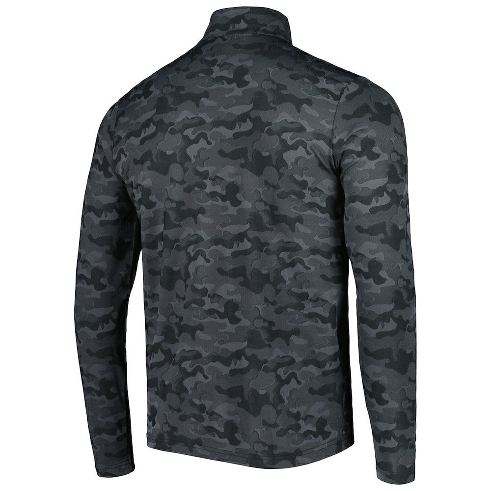 New Orleans Saints Antigua Brigade Quarter-Zip Sweatshirt Black