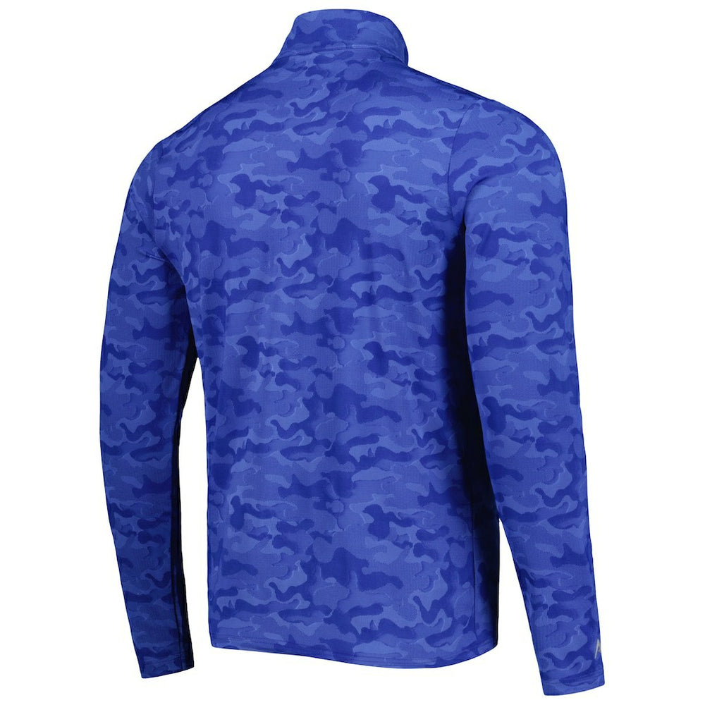 Seattle Seahawks Antigua Brigade Throwback Quarter-Zip Top Royal
