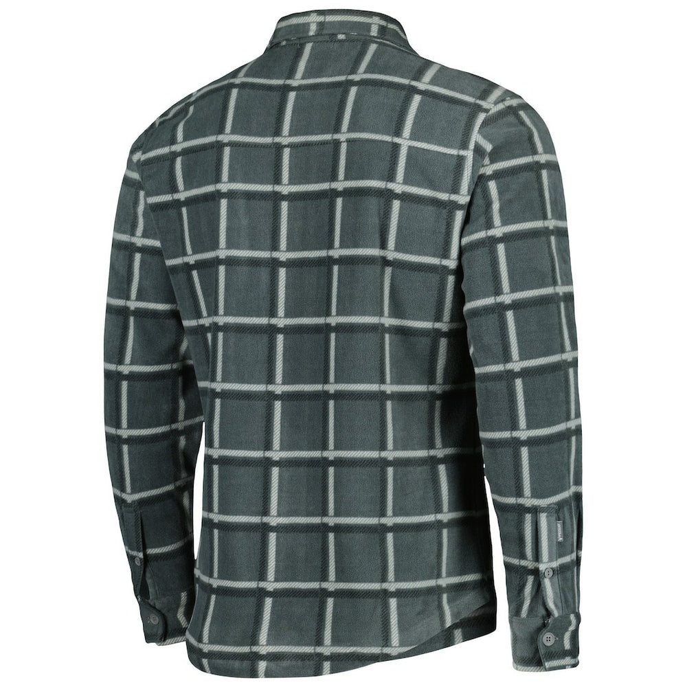 Green Bay Packers Antigua Industry Flannel Button-Up Shirt Jacket Gray