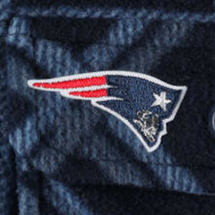 New England Patriots Antigua Industry Flannel Button-Up Shirt Jacket Navy