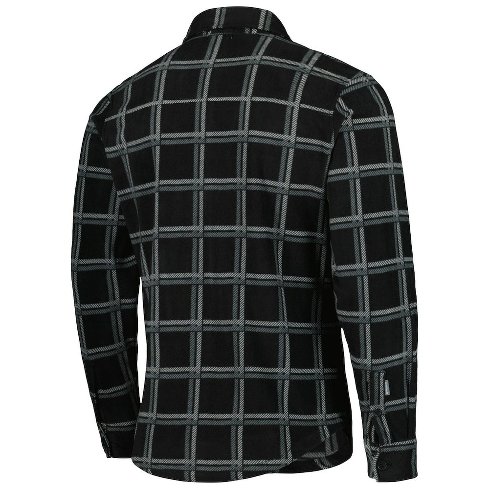 Pittsburgh Steelers Antigua Industry Flannel Button-Up Shirt Jacket Black