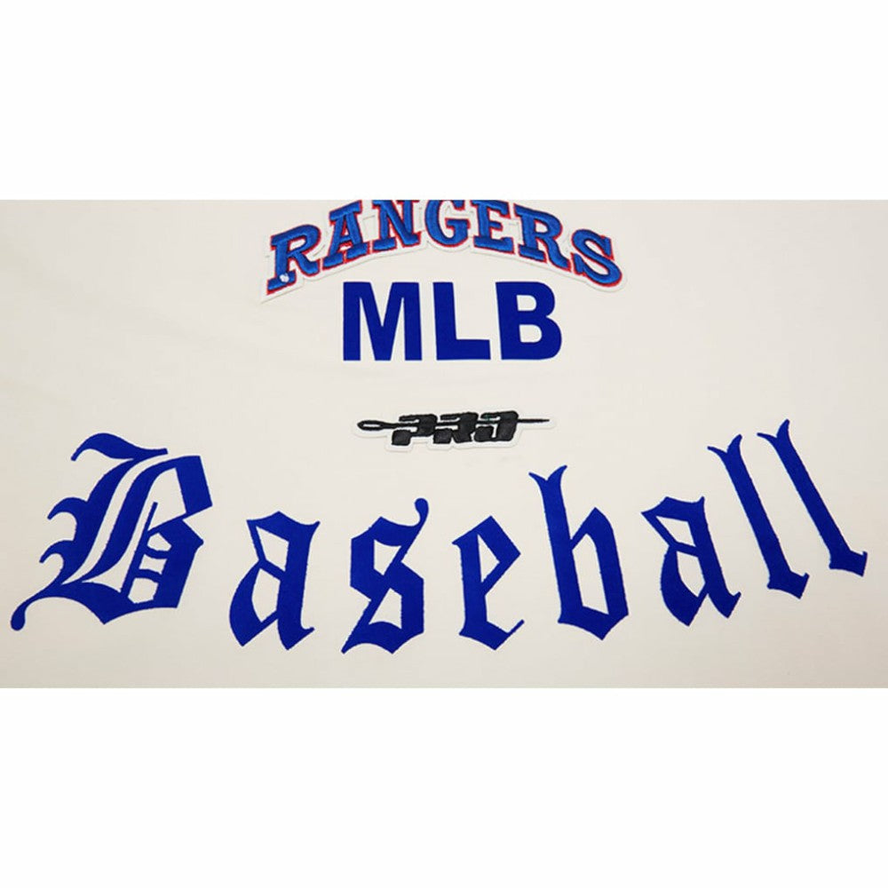 Texas Rangers Pro Standard Cooperstown Collection Old English T-Shirt - Cream - MLB Sale