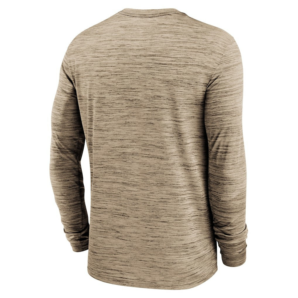 Nike Cleveland Browns Sideline Team Velocity Performance Long Sleeve T-Shirt Brown