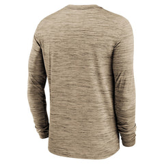 Nike Cleveland Browns Sideline Team Velocity Performance Long Sleeve T-Shirt Brown