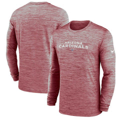Nike Arizona Cardinals Sideline Team Velocity Performance Long Sleeve T-Shirt Cardinal