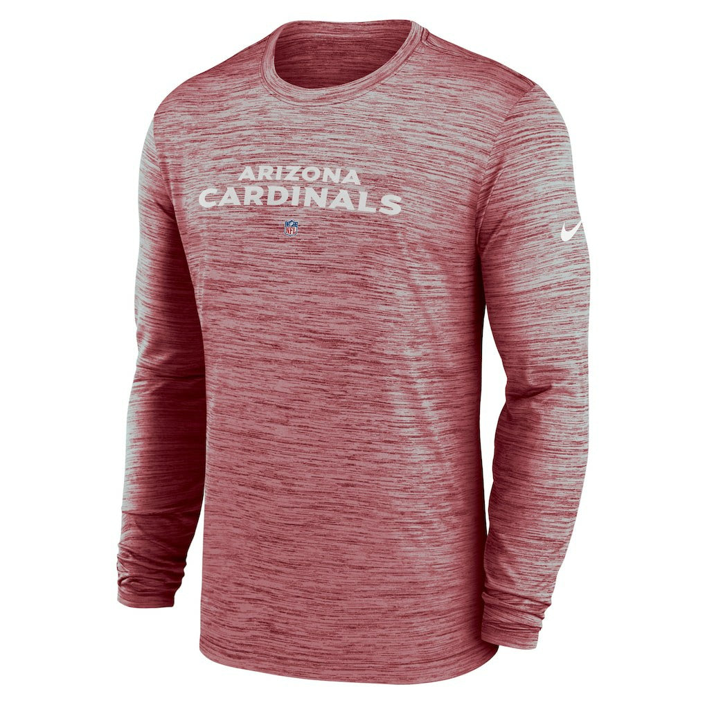 Nike Arizona Cardinals Sideline Team Velocity Performance Long Sleeve T-Shirt Cardinal